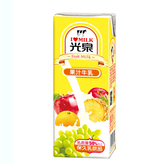 【光泉】 果汁牛奶 200ml (24入/箱) -限購1箱