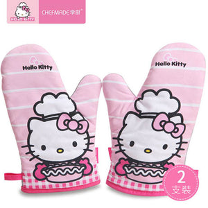【正版授權】KT7020學廚 Hello Kitty 條紋防燙隔熱手套