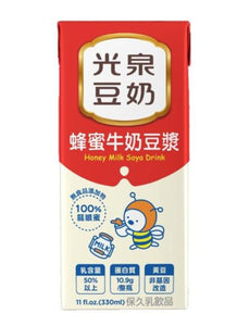 光泉 蜂蜜牛奶豆漿 330ml (24入/箱) -限購1箱
