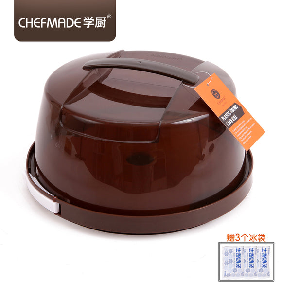 學廚 WK9204 日式圓形塑料可扣式蛋糕盒