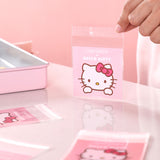 【正版授權】KT7074學廚Hello Kitty 曲奇餅乾糖果自封袋 50pcs
