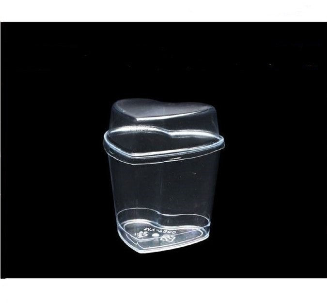 心型慕斯杯 MY7360 Plastic Heart Shape Mousse Cup with Lid 10ct/pk