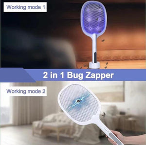 捕蚊拍+捕蚊燈充電式二合一滅蚊器