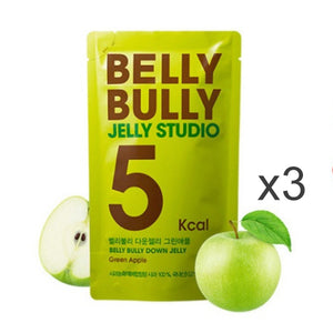 【韓國】 Belly Bully Jelly Studio 低卡蒟蒻飲料 (青蘋果) 3包/組