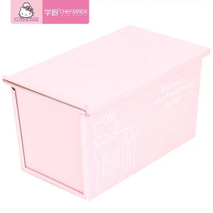 【正版授權】KT7030學廚Hello Kitty 長方形不粘滑蓋吐司盒