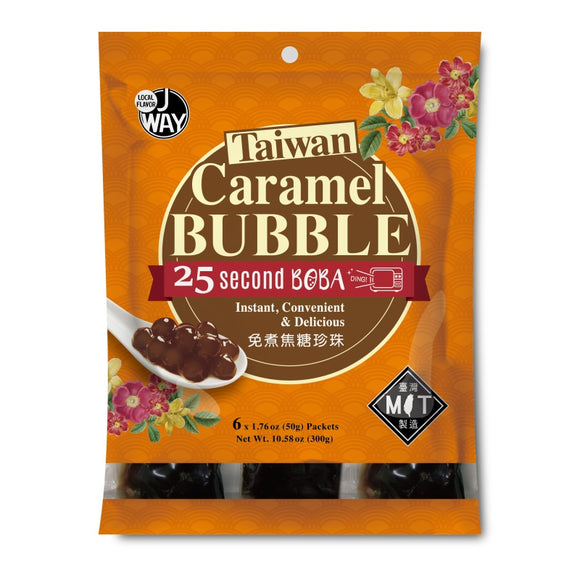 JWAY 25 Second Caramel Boba pack (6 servings)