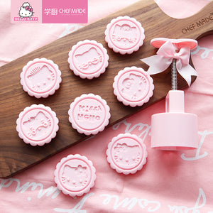 【正版授權】KT7049學廚Hello Kitty 圓形月餅模(KT團圓款)