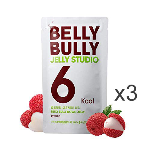 【韓國】 Belly Bully Jelly Studio 低卡蒟蒻飲料 (荔枝) 3包/組