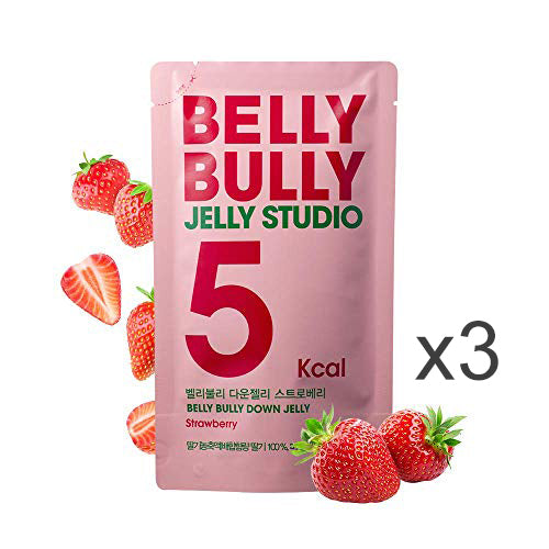 【韓國】 Belly Bully Jelly Studio 低卡蒟蒻飲料 (草莓) 3包/組